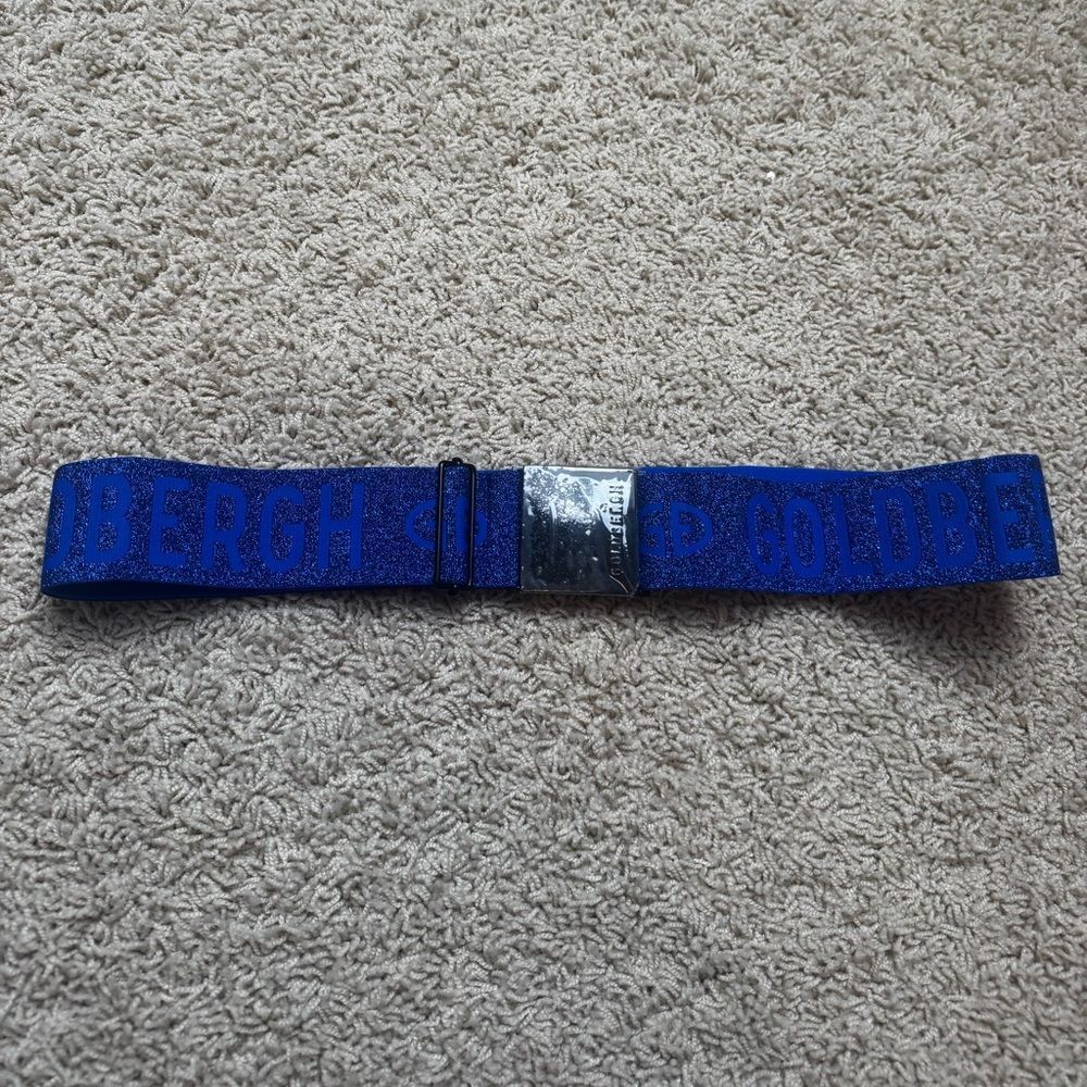 Goldbergh Ski Belt Logo Blue for Ski Pants, Jacket, and ski suits - Picture 1 of 4